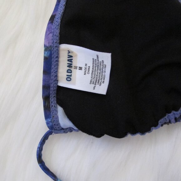 Sexy Violet and Blue Floral Bikini Top - Picture 3 of 7